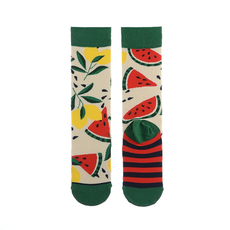 Colorful Cotton Socks - Straight Trendy Socks