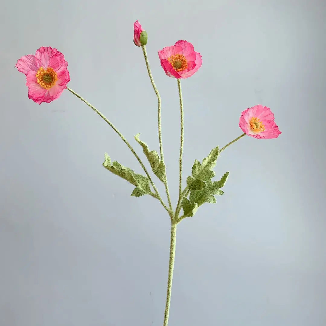 Artificial Poppy Silk Flowers