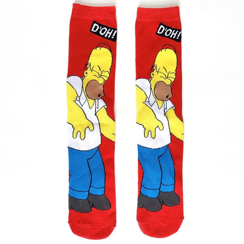 Funny Simpsons Cartoon Socks