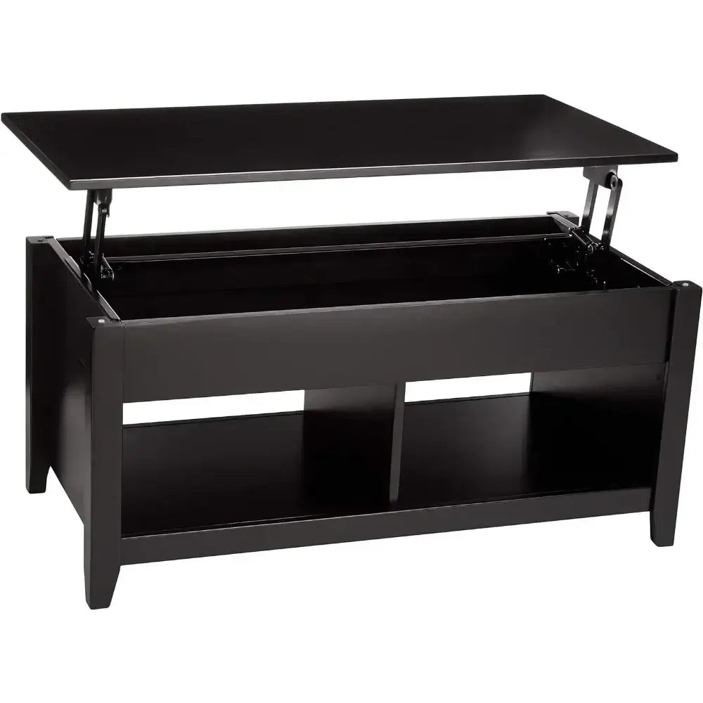 Coffee Table with Lift-Top Storage, Black