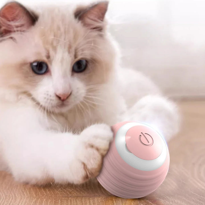 Smart LED Rolling Ball for Cats - Automatic Bouncing Cat Toy