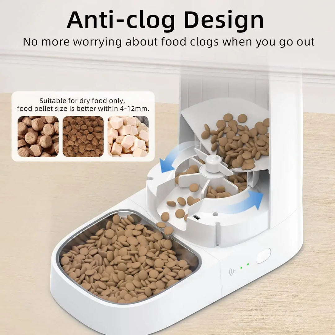 Smart Automatic Cat Feeder - WiFi Enabled Pet Food Dispenser