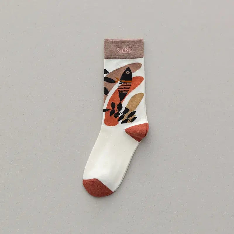 Fashion Trend Graffiti Cotton Socks