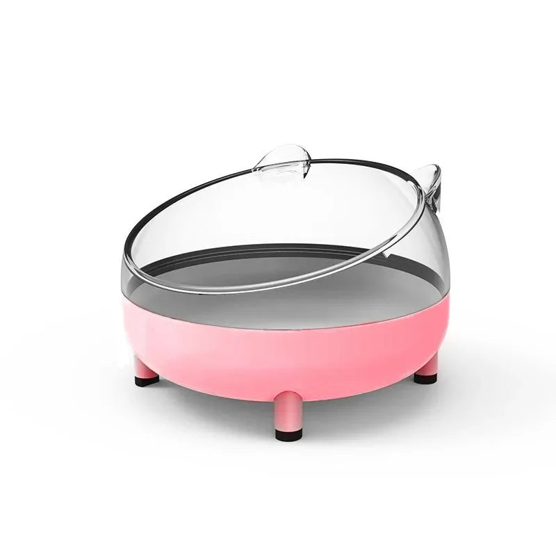 Stainless Steel Cat Bowl with Non-Slip Base - 15 Degree Tilt