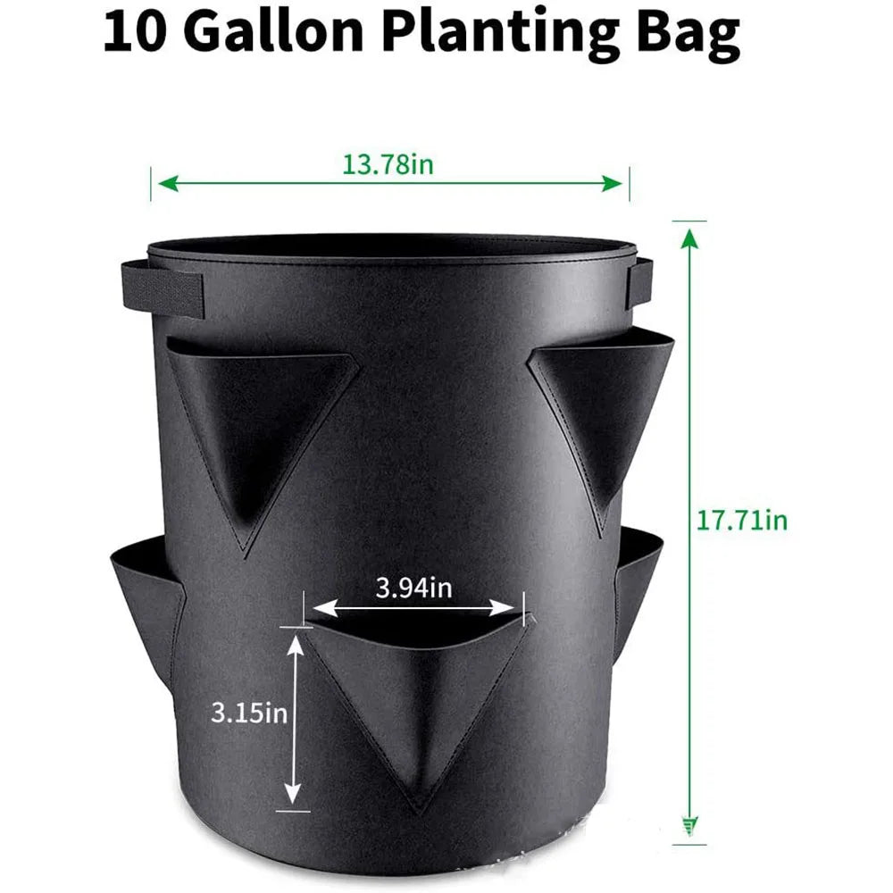 Multi-Mouth Grow Bag: Available in 5/7/10 Gallon Sizes