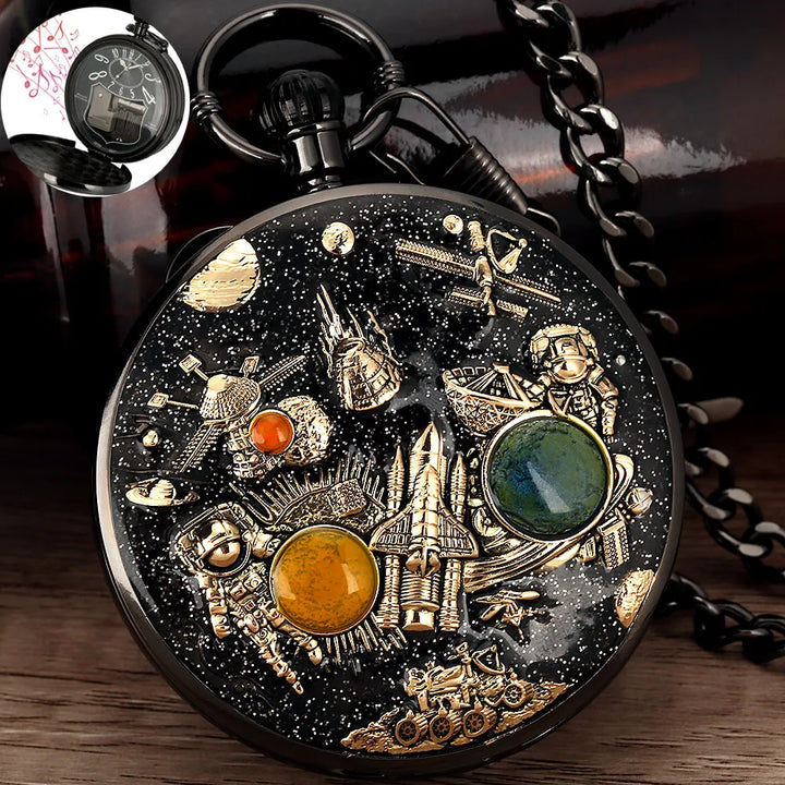 Space Series Music Pocket Watch - Unique Collectible Gift