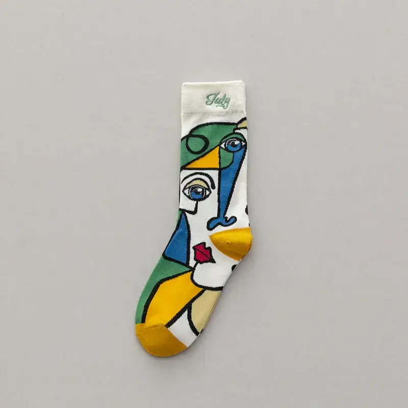 Fashion Trend Graffiti Cotton Socks