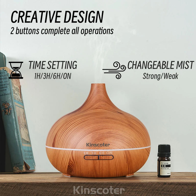 High Quality Wood Grain Aromatherapy Essential Oil Diffuser