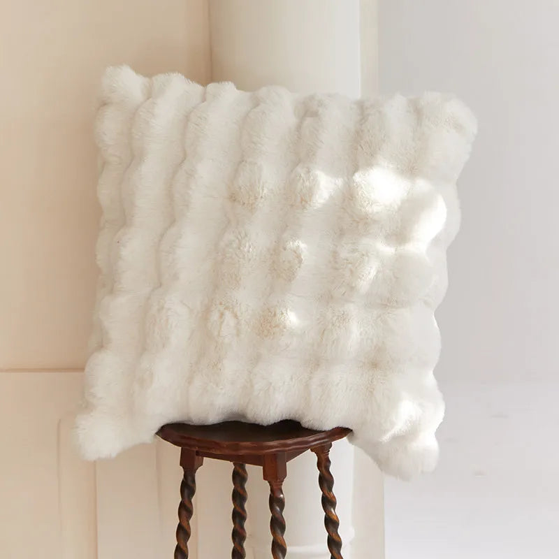 Luxury Imitation Fur Plush Blanket - Warm Fluffy Throw