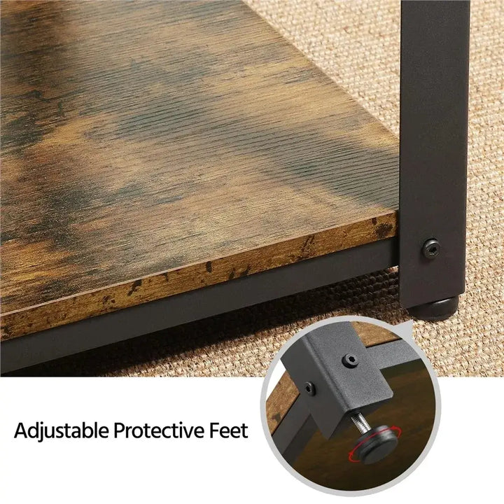 Coffee Table with Storage Shelf for Living Room