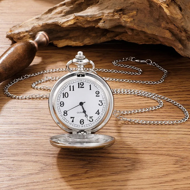 Vintage 'Greatest Dad' Quartz Pocket Watch