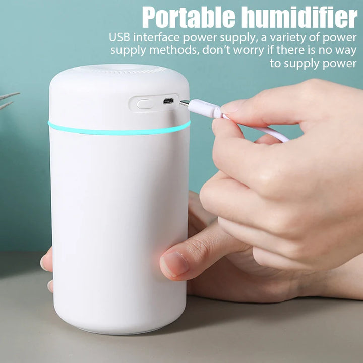 Portable USB Air Humidifier & Aroma Diffuser with Night Light