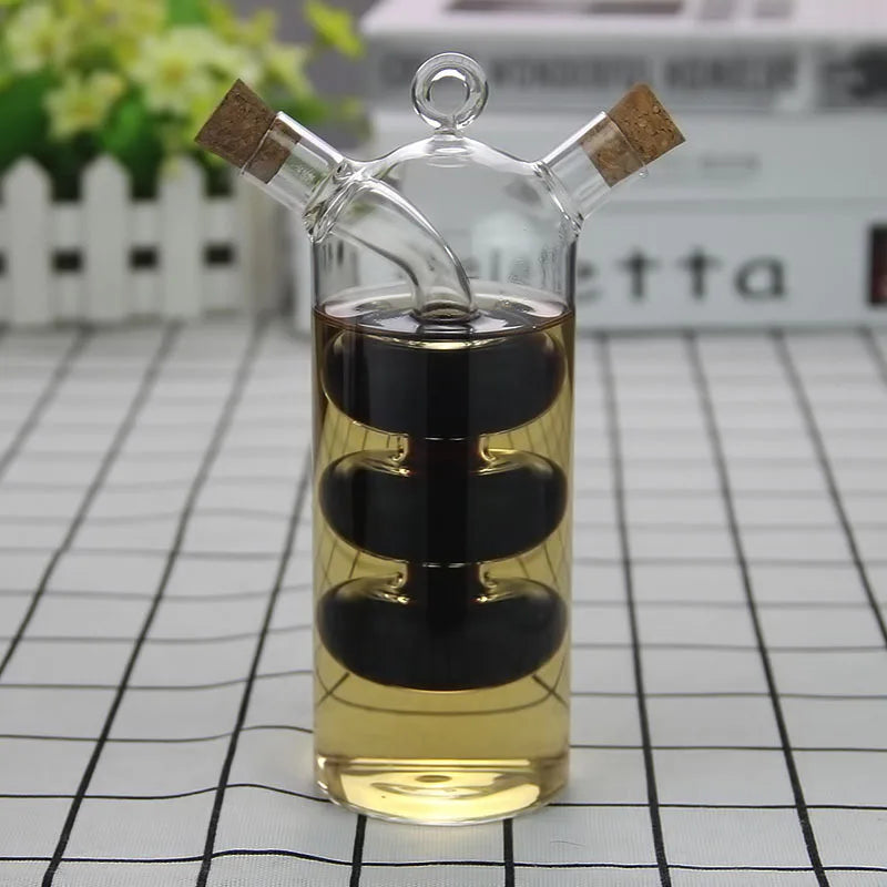 2-in-1 Oil & Vinegar Glass Dispenser