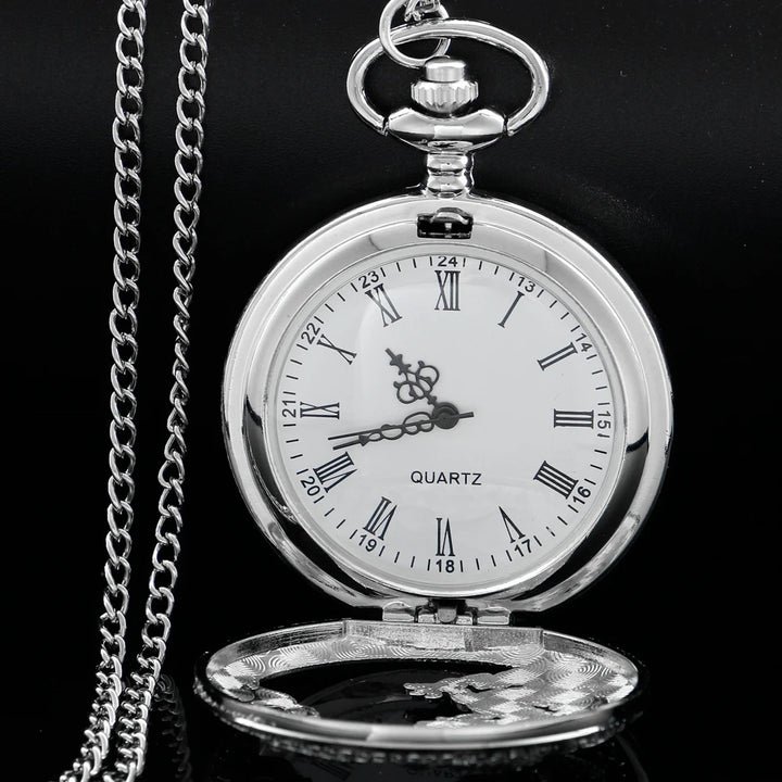 Silver Dragon-Shaped Pocket Watch