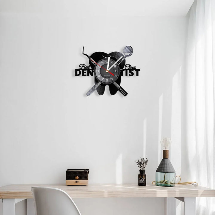 Dental Office Vinyl Record Wall Clock - Dentist Gift