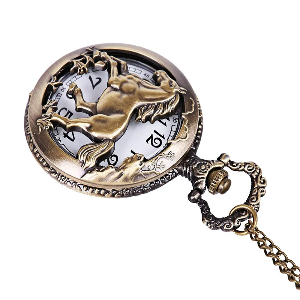 Stallion Quartz Pocket Watch - Round Dial