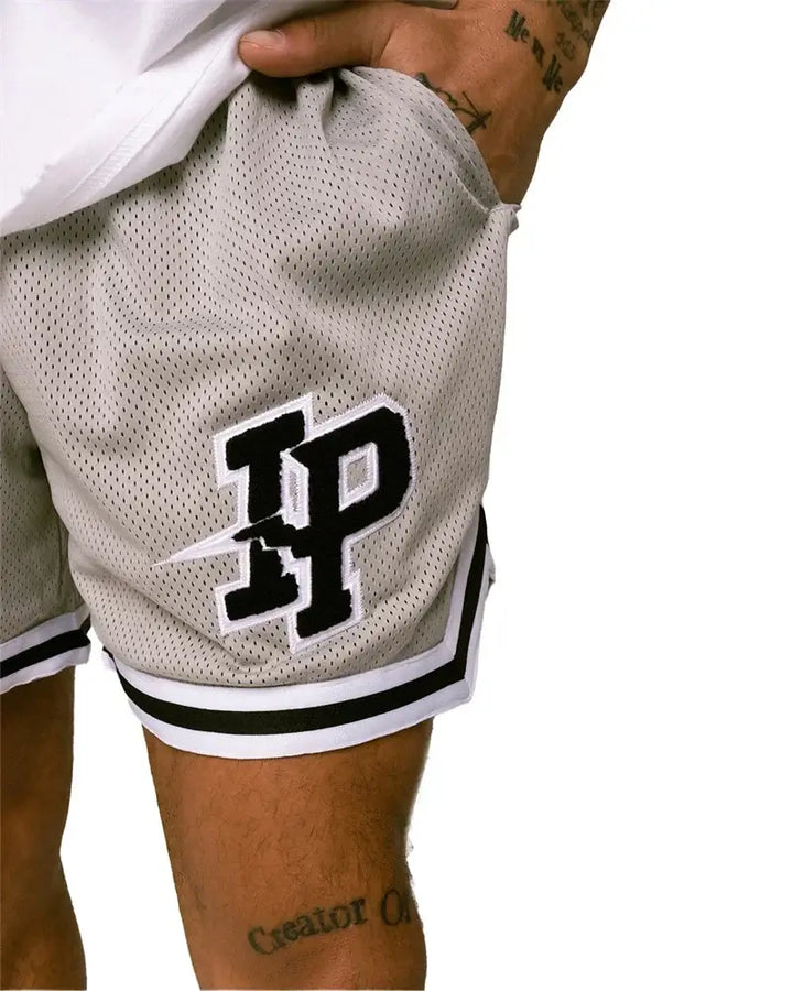 Men's Basketball Shorts with Embroidered Logo