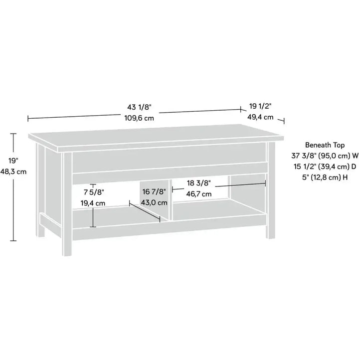 Small Coffee Table, Mango Finish