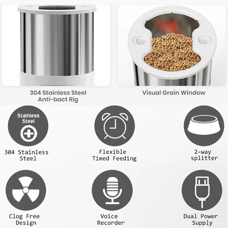 Smart Automatic Pet Feeder with App Control