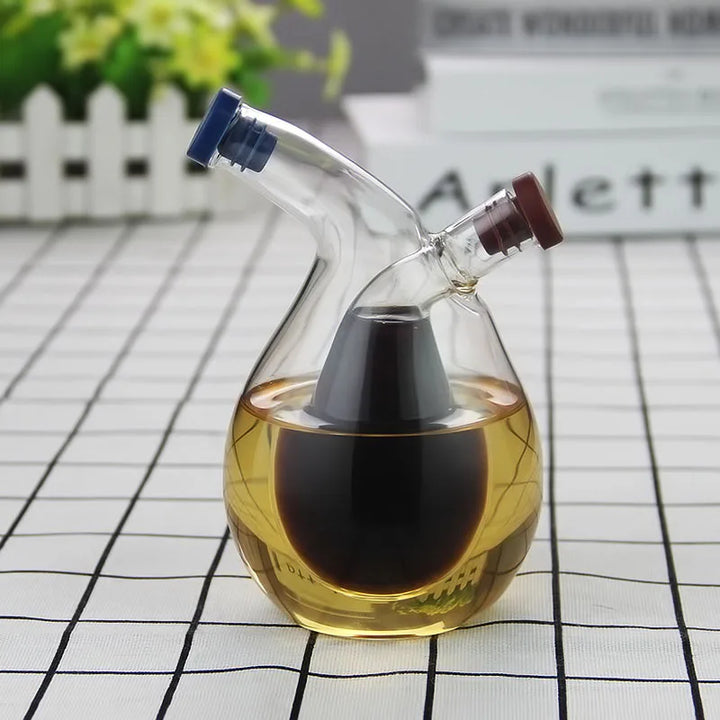 2-in-1 Oil & Vinegar Glass Dispenser