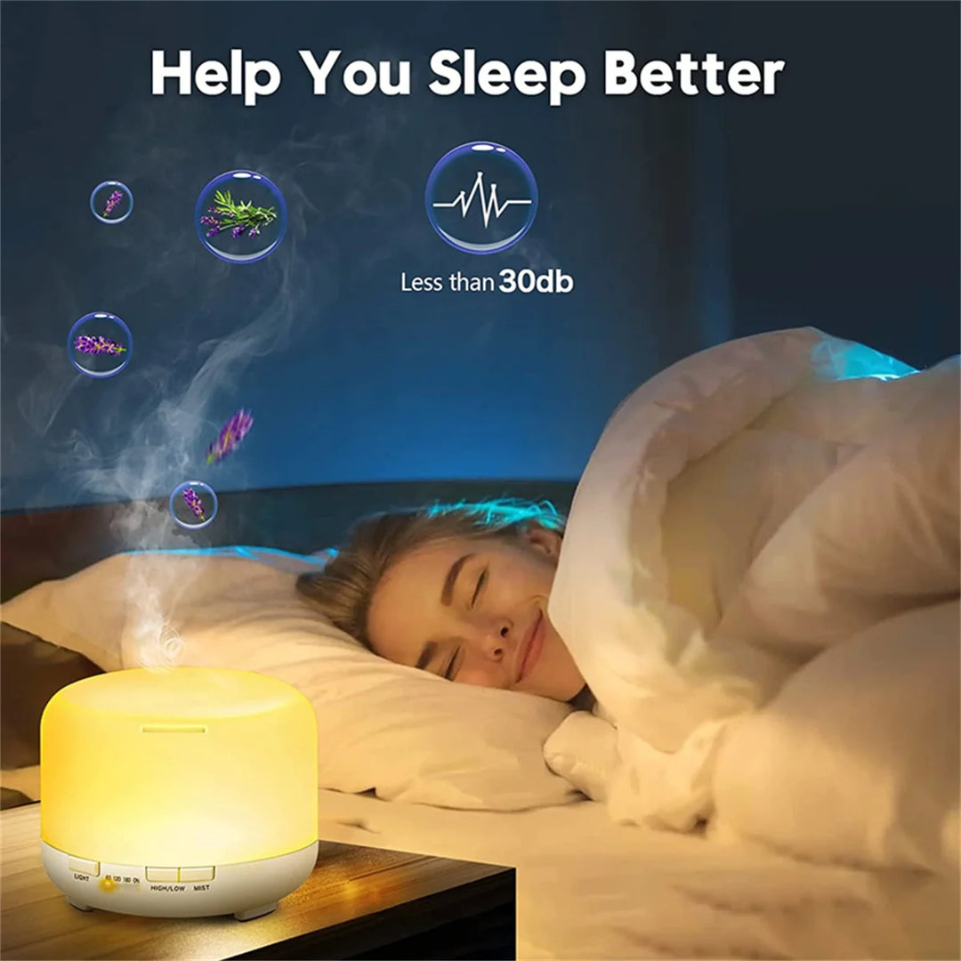 Air Humidifier Essential Oil Diffuser with Colorful Night Lights