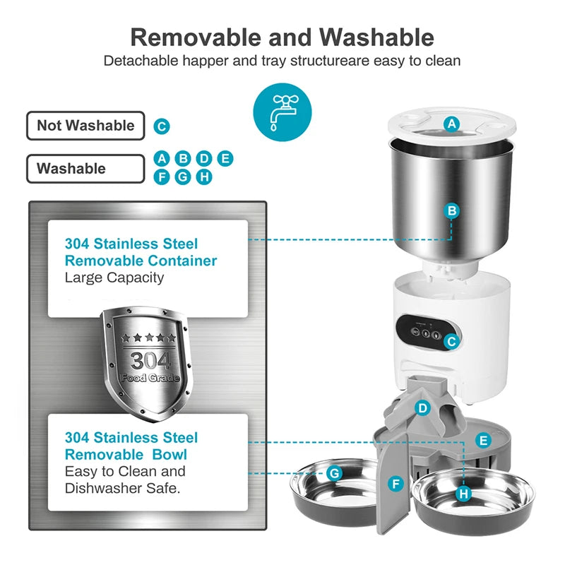 Smart Automatic Pet Feeder with App Control