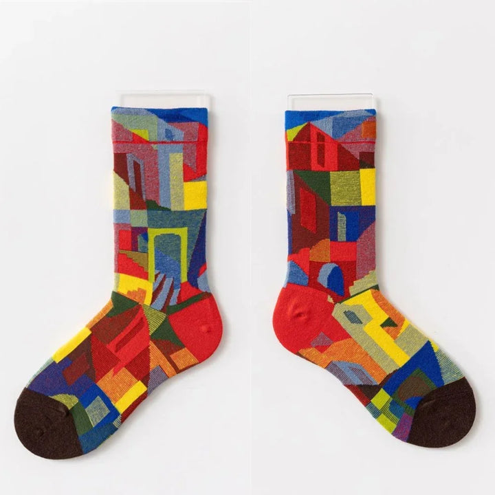 Colorful Vine Graffiti Cotton Socks