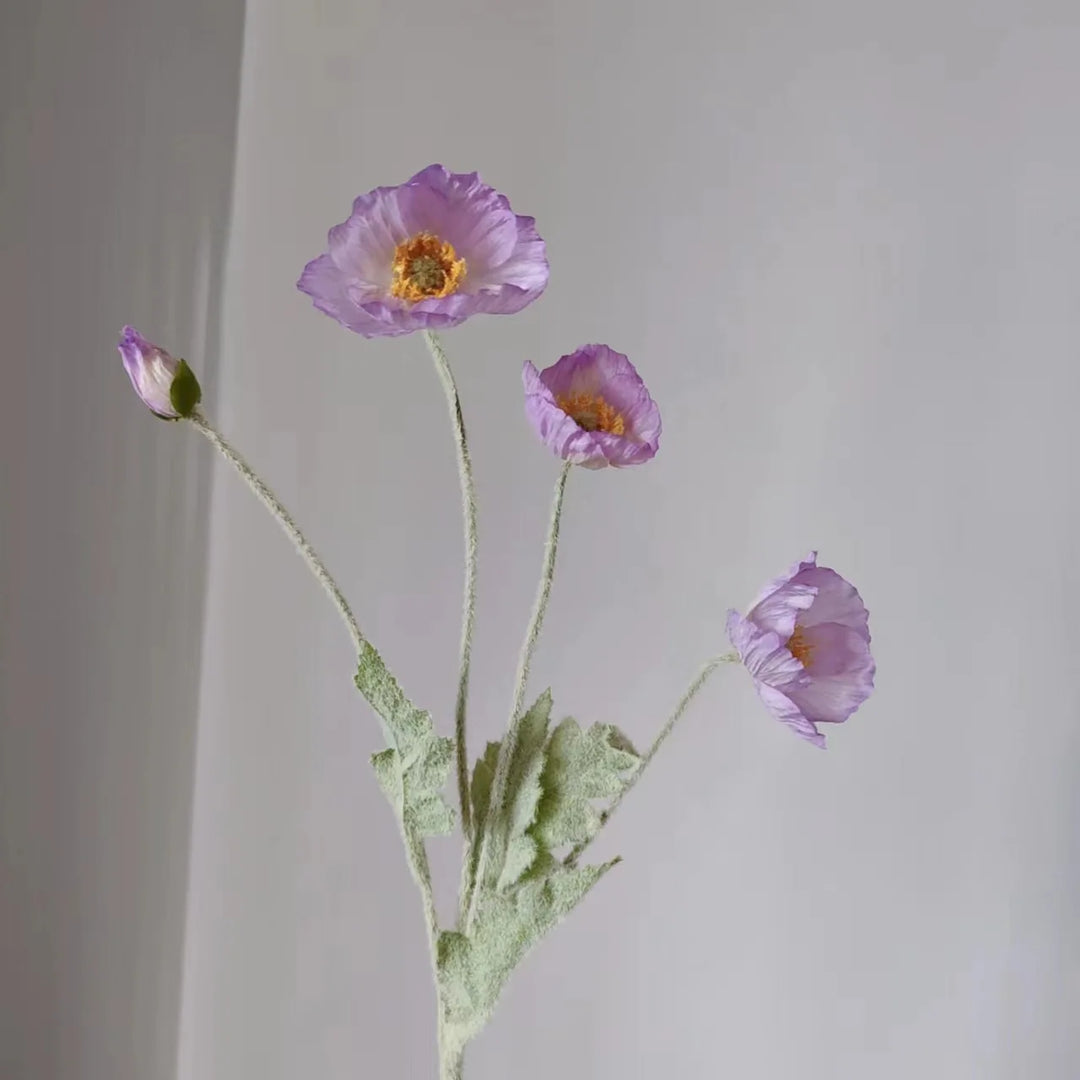 Artificial Poppy Silk Flowers