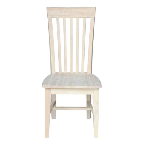 Set of 2 - Mission Style Wood Dining Chair, Back