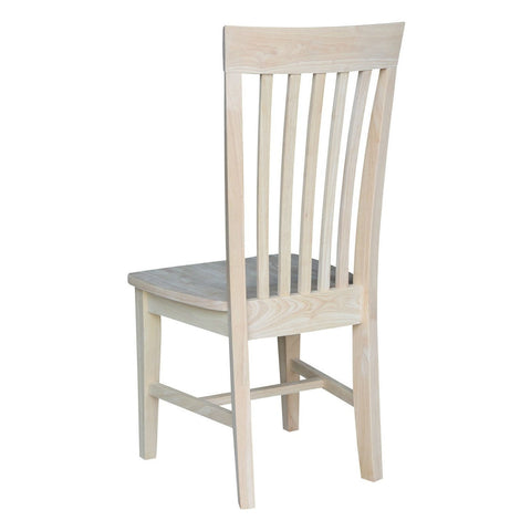 Set of 2 - Mission Style Wood Dining Chair, Back