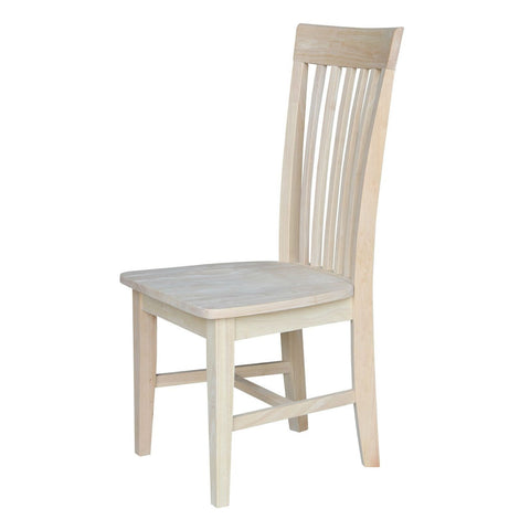 Set of 2 - Mission Style Wood Dining Chair, Back