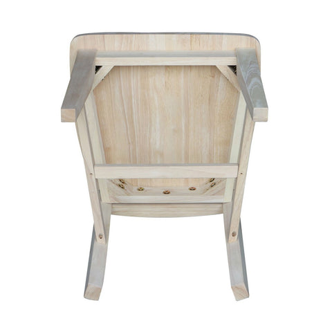 Set of 2 - Mission Style Wood Dining Chair, Back