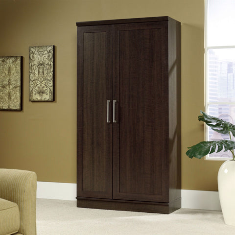 Multi-Purpose Living Room Kitchen Cupboard Storage Cabinet Armoire in Brown