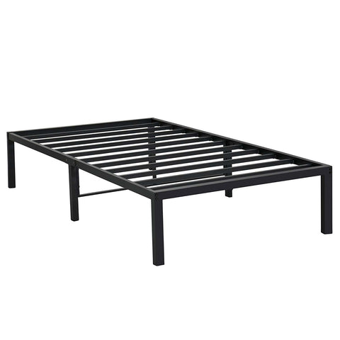 Twin XL size Heavy Duty Black Metal Platform Bed Frame