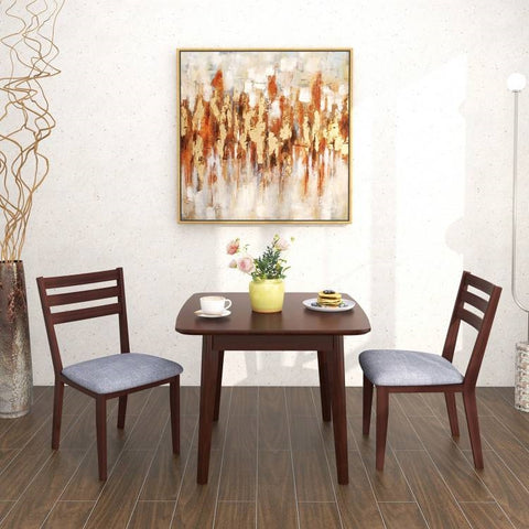 Set of 2 Modern Farmhouse Solid Wood Dining Chair