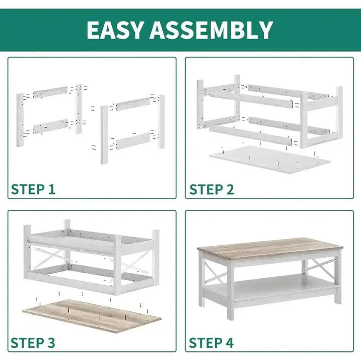 Coffee Table with Storage for Living Room