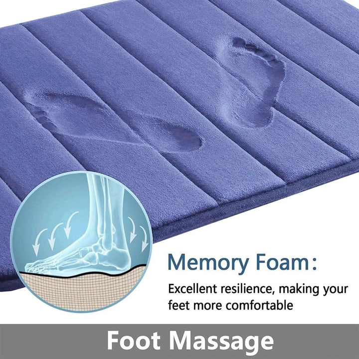 3-Pieces Super Absorbent Memory Foam Bath Set