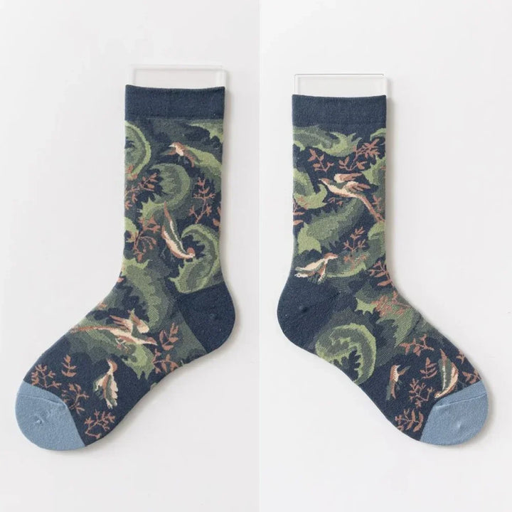 Colorful Vine Graffiti Cotton Socks