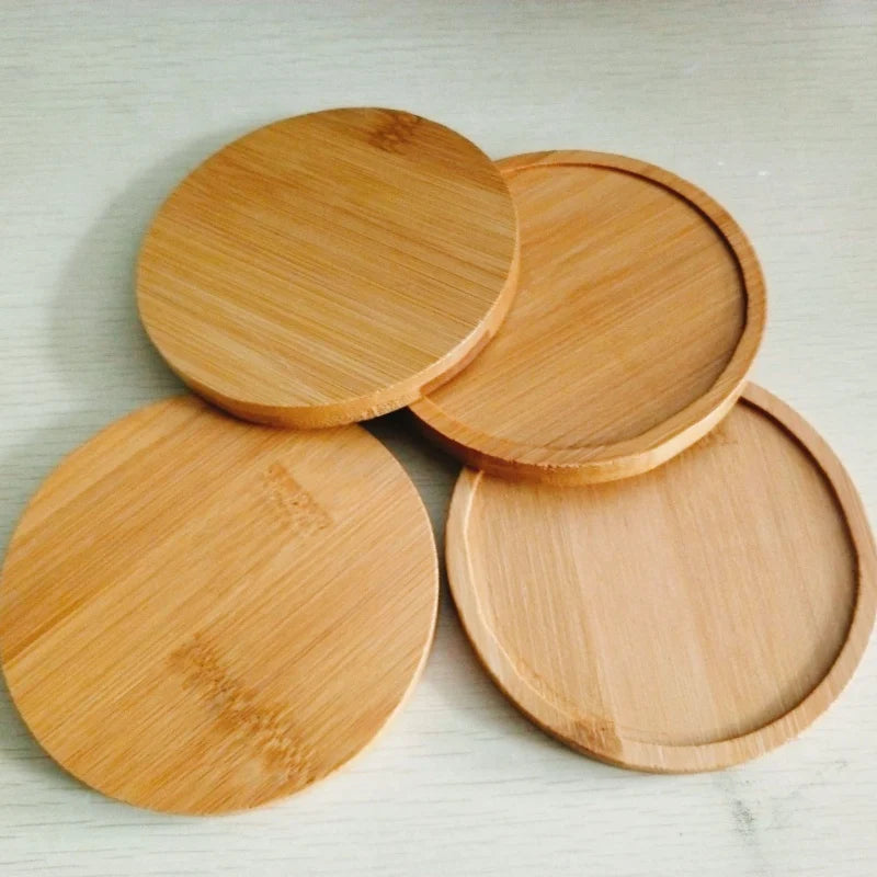 Waterproof Bamboo Coaster Tray