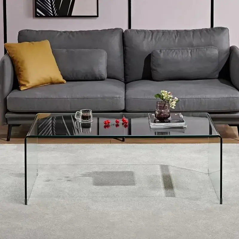 2-Tier Modern Side Coffee Table for Living Room