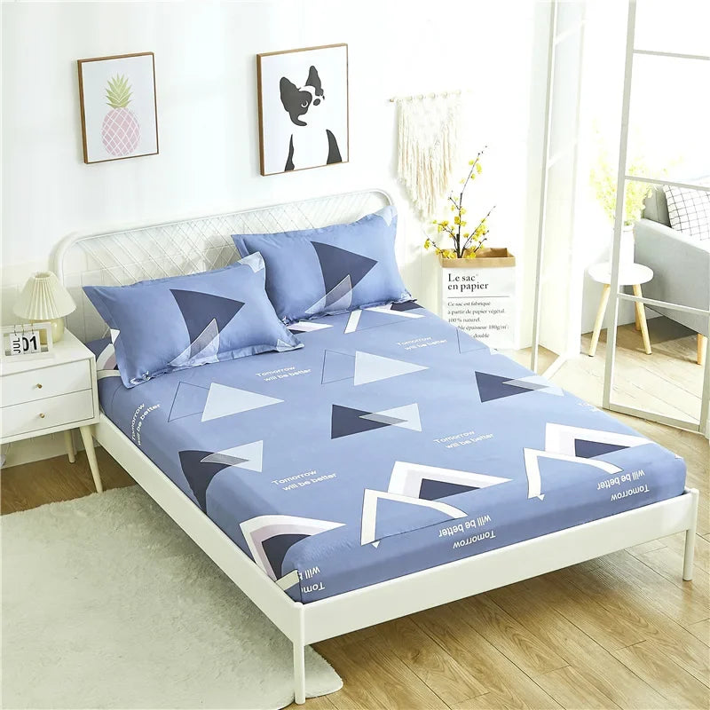 Elastic Fitted Sheets for Double Beds - Dust-Free Bedding