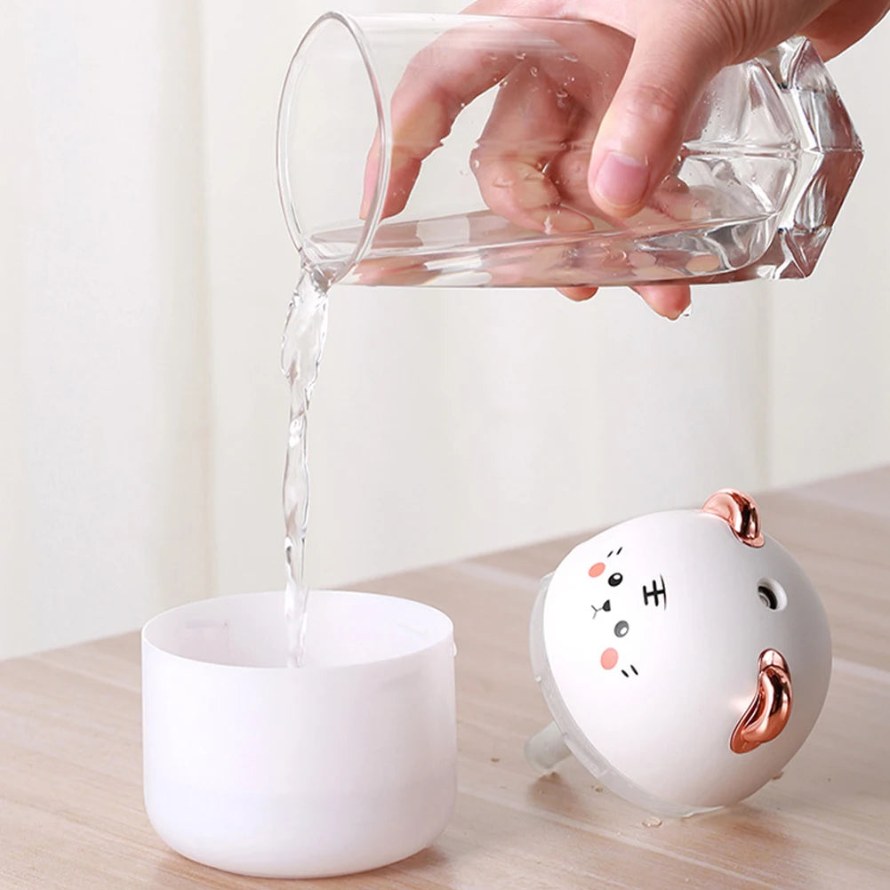 Desktop Humidifier & Aroma Diffuser with Ambient Light