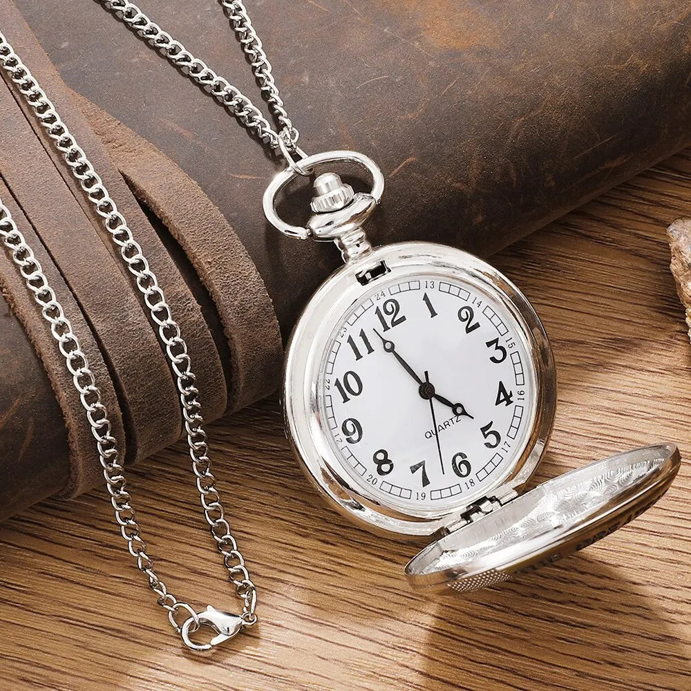 Vintage 'Greatest Dad' Quartz Pocket Watch