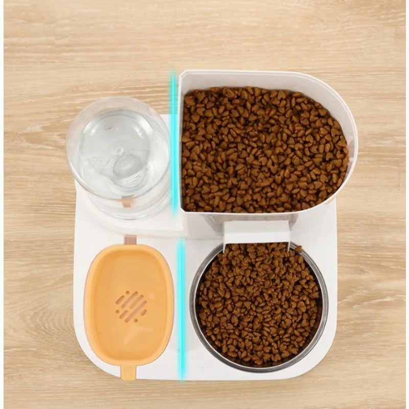 Automatic Cat Feeder with Water Dispenser - Large Capacity