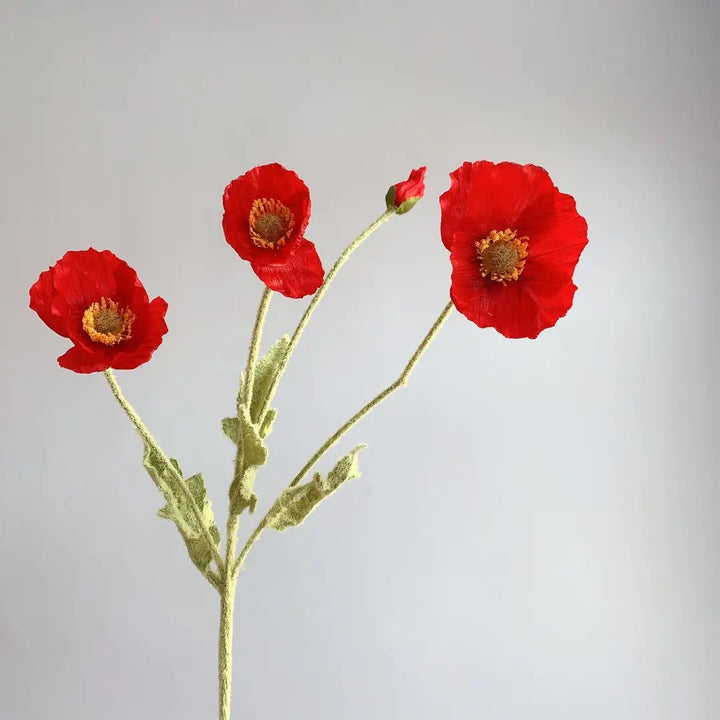 Artificial Poppy Silk Flowers