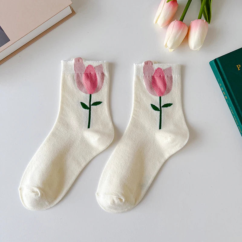 Flower Socks - Breathable Casual Short Socks