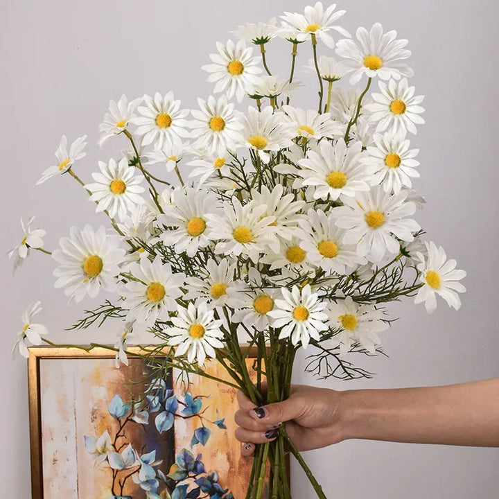 Silk Daisy Artificial Flower - 5 Heads