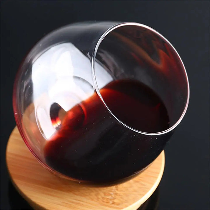 Rotating Irregular Whiskey Wine Glass