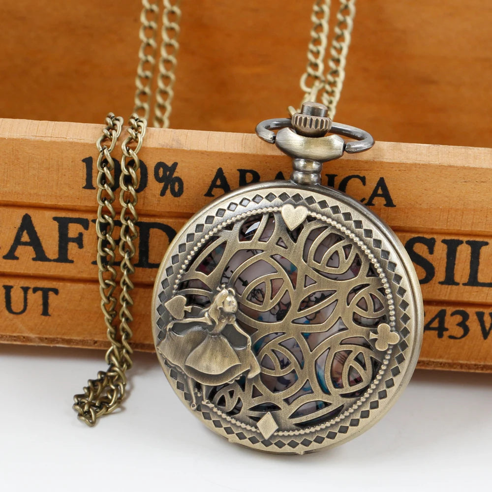 Alice in Wonderland Pocket Watch - Lovely Princess Theme