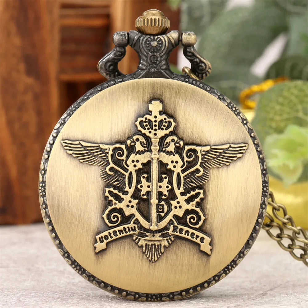 Vintage Kuroshitsuji Black Butler Quartz Pocket Watch